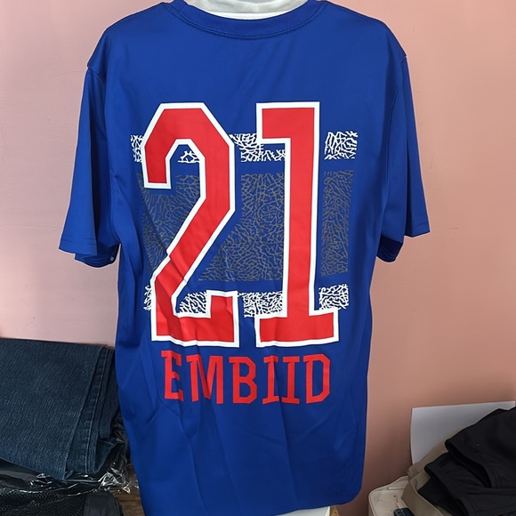 Philadelphia 76ers Joel Embid 21 Nice Shirt NBA Size Medium - Picture 4 of 7
